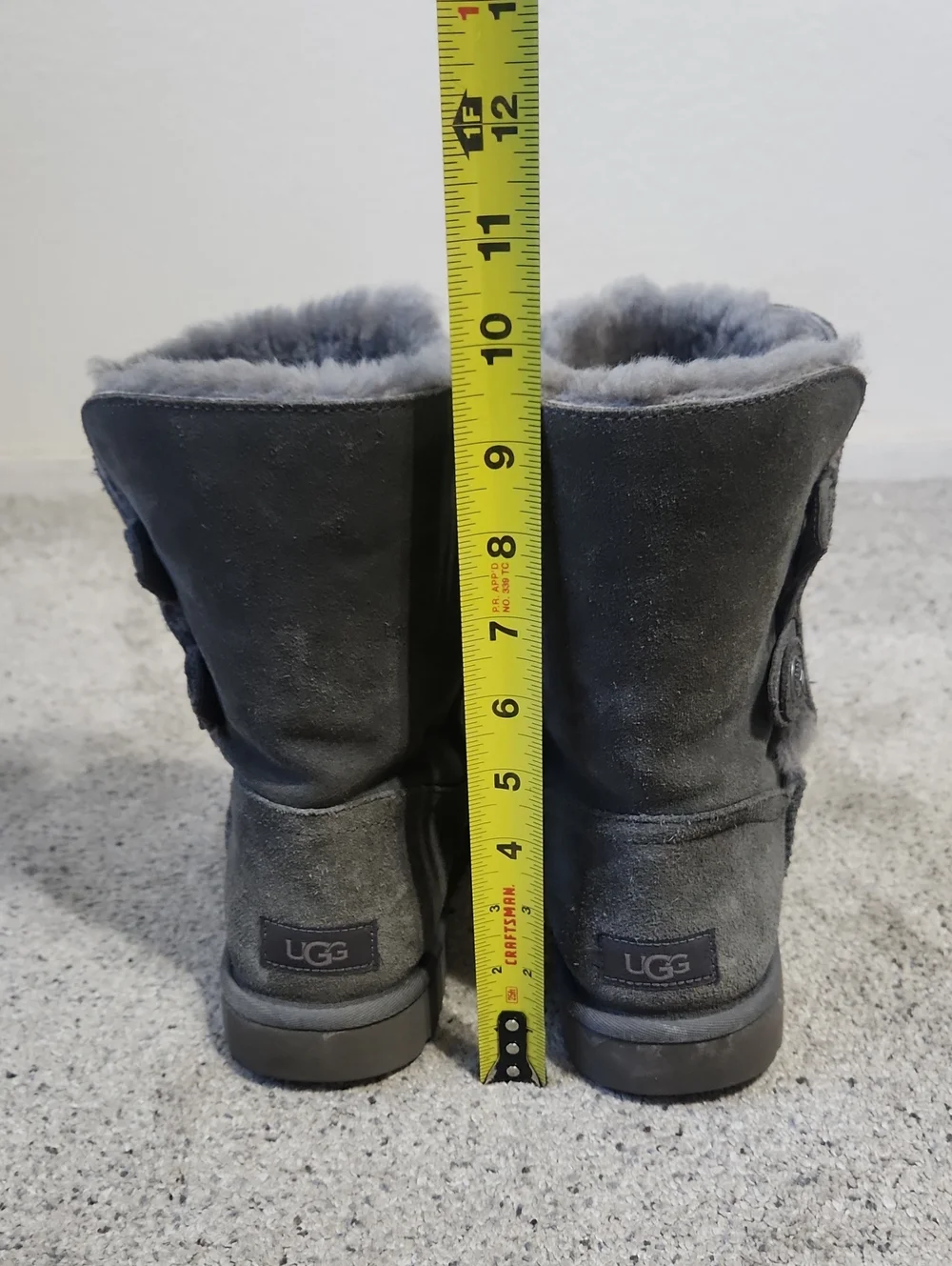 UGG Marciela II Grey Boot Sz 11 Style 1104375